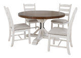 Valebeck Round Collection 5 pc Dining Set