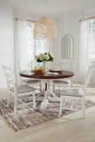 Valebeck Round Collection 5 pc Dining Set