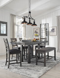 Myshanna Counter Height Collection 6 pc Dining Set