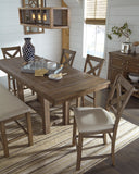 Moriville Counter Height Collection 6 pc Dining Set