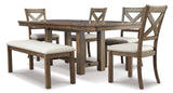 Moriville Collection 6 pc Dining Set