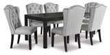 Jeanette Collection 7 pc Dining Set