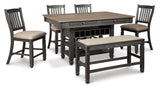 Tyler Creek Collection 6 Pc Dining Set