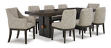 Burkhaus Collection 9 pc Dining Set