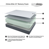 12 Inch Chime Elite Memory Foam Mattress